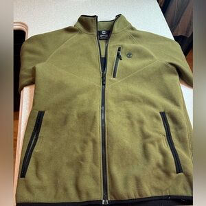 Timberland Men’s Olive Green Fleece Full-Zip Jacket M